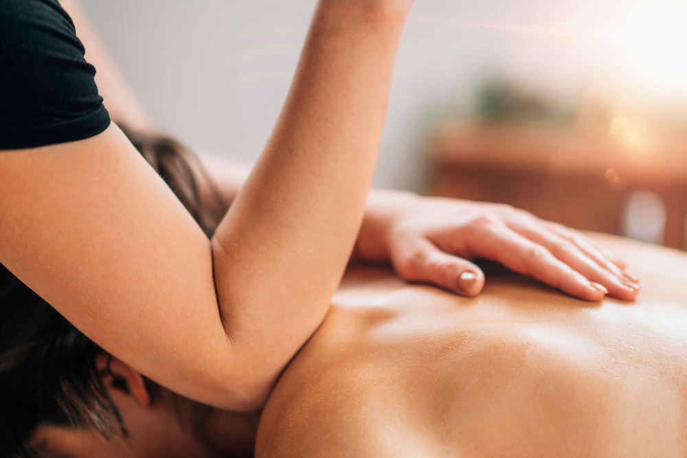lomi,lomi,hawaiian,back,massage,,elbow,press